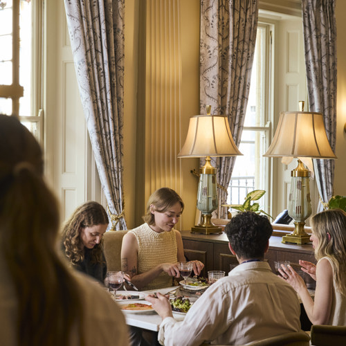 Peopl at British Brasserie in Bath Peopl at British Brasserie in Bath
