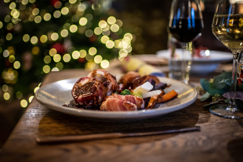Christmas meal dinner Boho Marche Bath