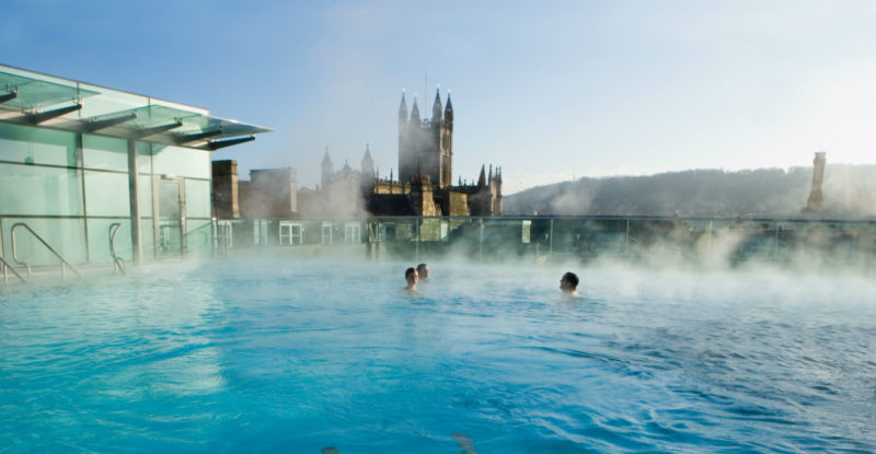 Thermae Spa Bath rooftop pool