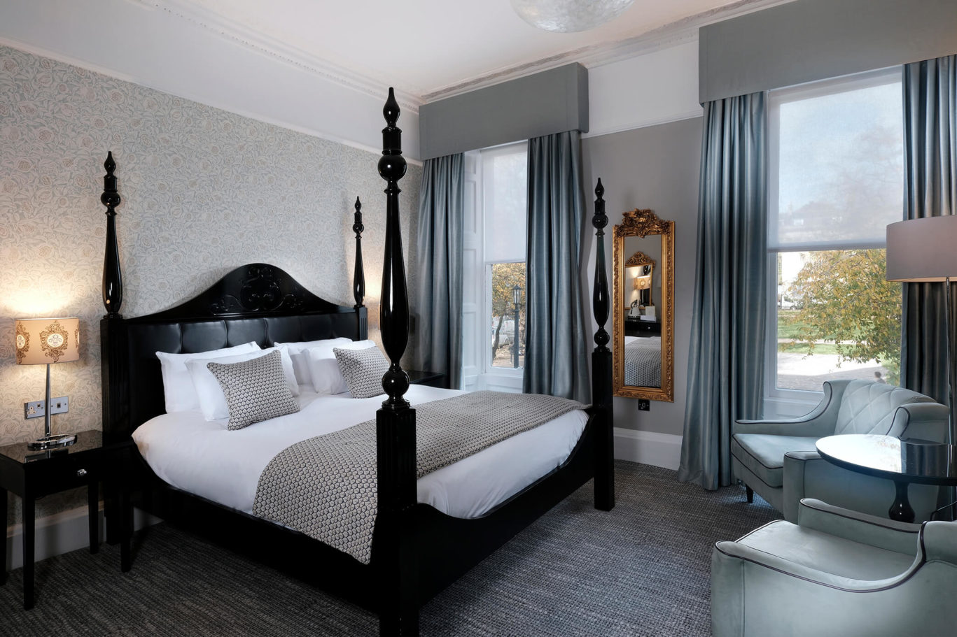 Feature bedroom with a view